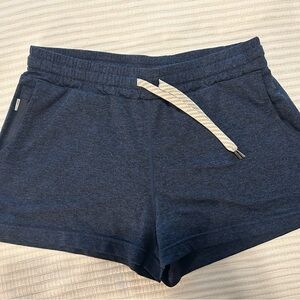 Vuori Blue Athletic Shorts with Elastic Waistband